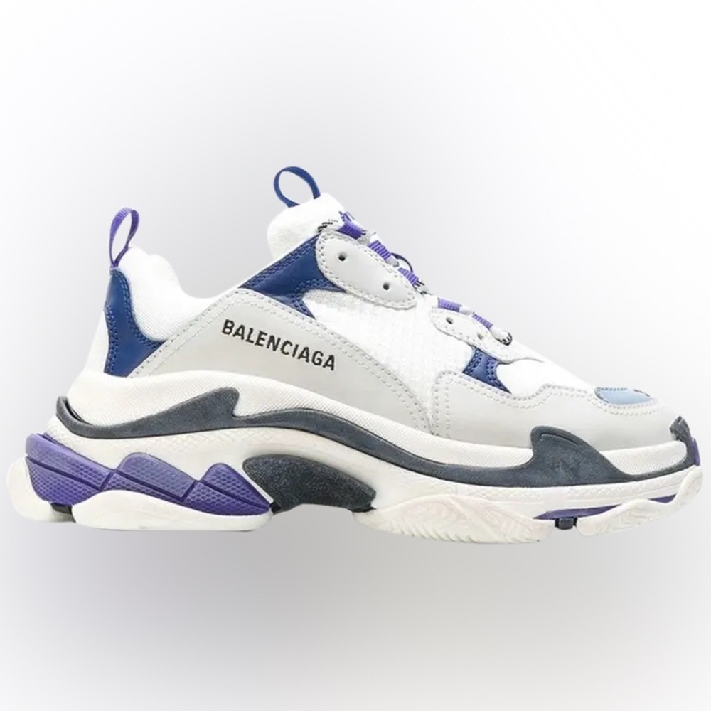 Balenciaga / triple s navy purple great sneaker 38 8